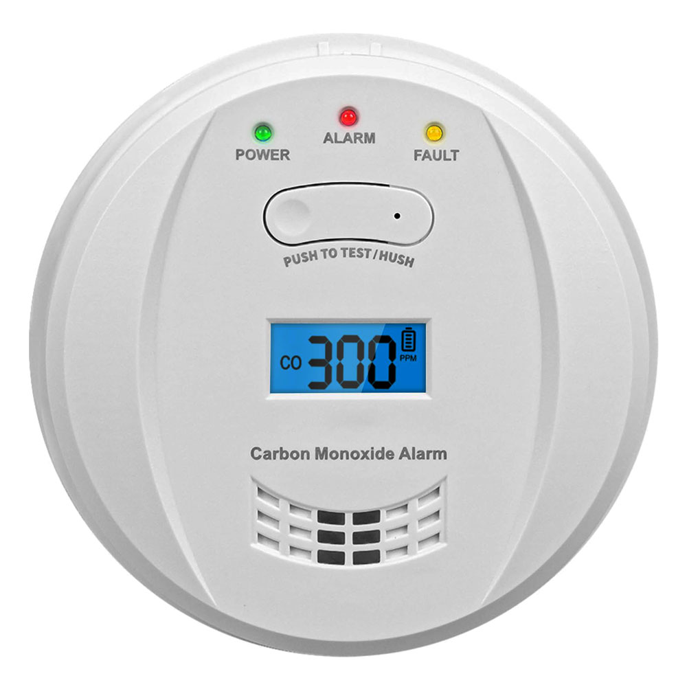 Ceiling-mounted smoke detector