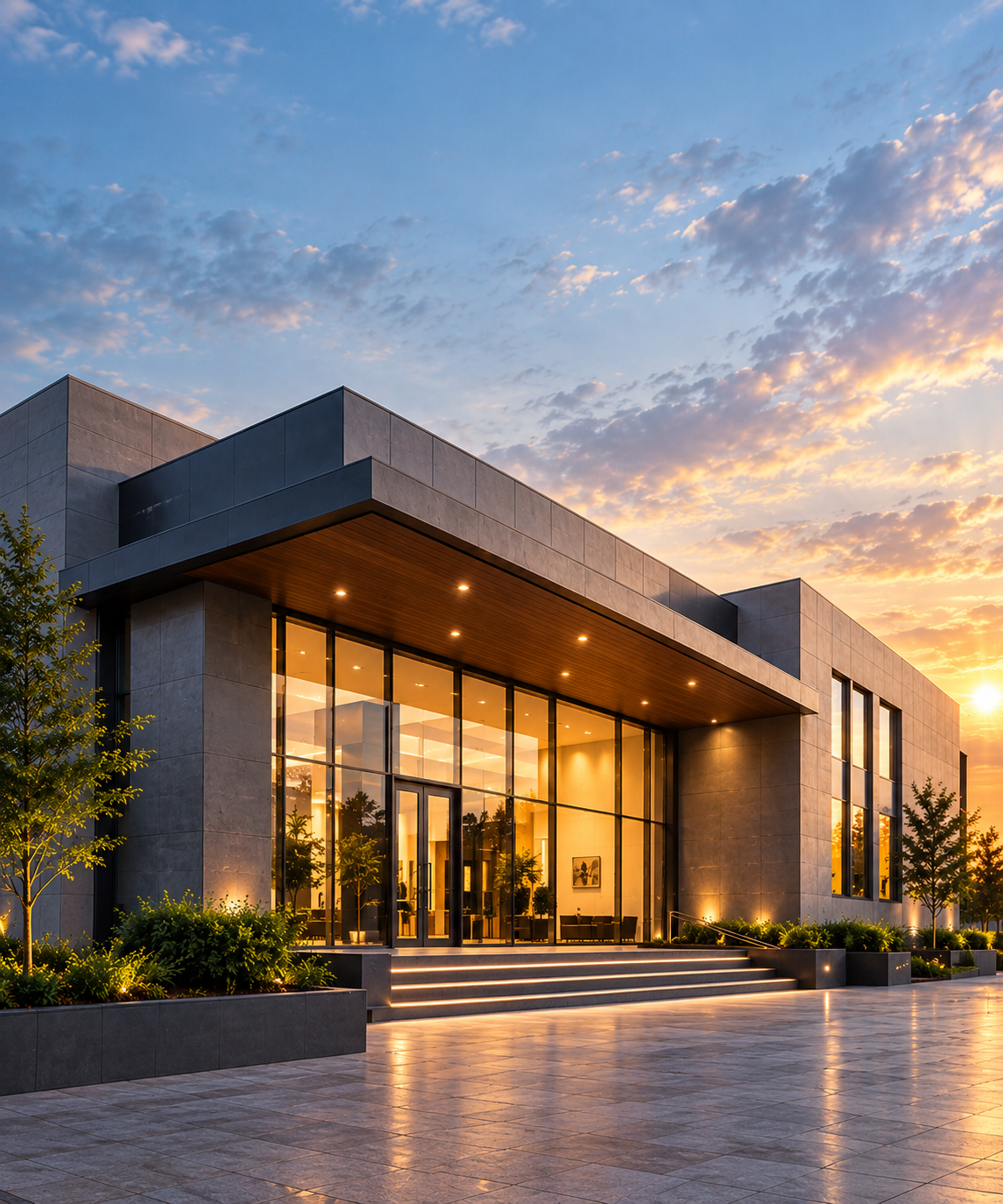Building protected by a HAMERS fire detection system